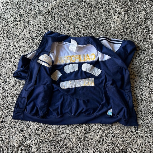 Adidas Vintage Track Jacket Tang Soo Do California Men's Navy Blue White XL - Picture 14 of 16